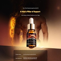 Huile de massage hydratante intime pour hommes 10ml, enrichie en extrait de Cistanche, formule SPA sans rinçage pour soins personnels