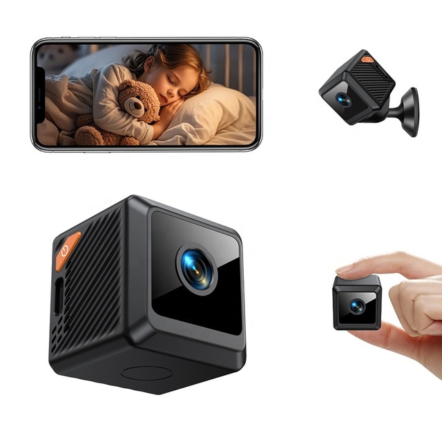 W02 Mini Camera WiFi Indoor Home Security Wireless Surveillance Camcorder Infrared Night Vision Motion Detection IP Camera