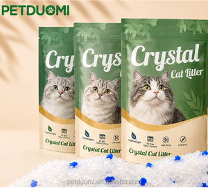 Litière pour chat en gel de silice écologique à faible teneur en poussière, produits de nettoyage pour animaux de compagnie, fournis directement par l'usine - Product Image 1