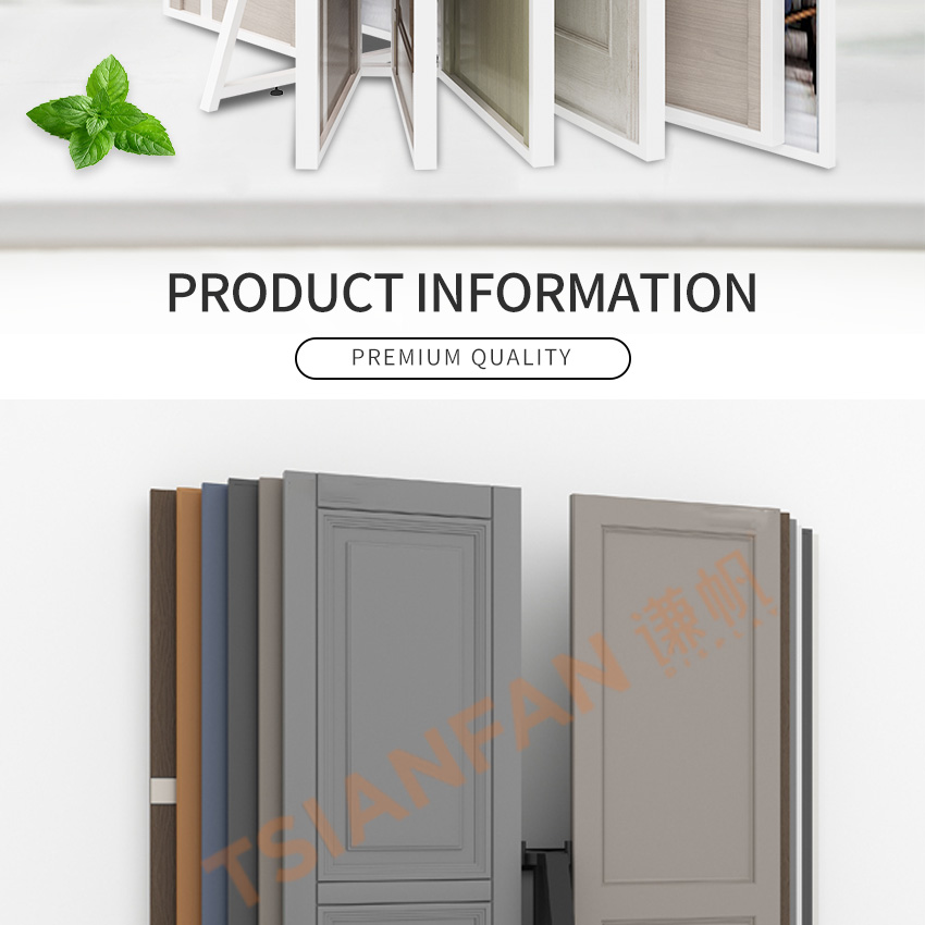 Tsianfan High Quality Customized Page-Turn Wooden Door Frame Wood Door Displays Book Wing Turning Type Doors Display Stand Rack