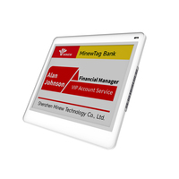 Etiqueta Digital MinewTag de 2.9 Pulgadas, Delgada, con Sistema en la Nube de 4 Colores, Control Remoto, Gestión en Tienda, Etiqueta Electrónica de Plástico ABS con Tinta Electrónica