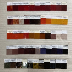 WANDIOR fabbrica negozio campione scatola 300 colori 50*80mm <span class=keywords><strong>colorato</strong></span> foglio di <span class=keywords><strong>vetro</strong></span> di colore - Product Image 4