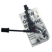 Sac de brillant à lèvres liquide 3.2g 3G personnalisé emballage de brosse de soin de la peau pour mascara brillant à lèvres pour vodka bière pochette à bec en plastique