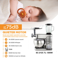 Mixeur à œufs électrique 1300W avec support, mélangeur d'aliments, de pâte et de viande, à usage domestique, pour gâteaux