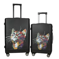 Conjunto de maletas duras con estampado Animal, juego de equipaje de alta calidad, Abs, Pc, gran oferta, 3 piezas