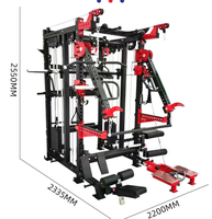 Máquina Smith Multifuncional de Acero Reforzado con Brazos Jammer, Rack de Potencia Todo en Uno, Entrenador Funcional de Cuerpo Completo para Uso Comercial y Doméstico