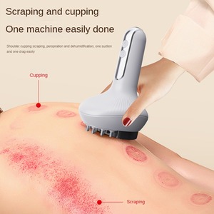 Appareil de <span class=keywords><strong>massage</strong></span> multifonctionnel électrique pour le corps entier : brosse de <span class=keywords><strong>massage</strong></span> des méridiens, ventouses chauffantes et grattoir chauffant pour l'amincissement de l'abdomen et de la taille - Product Image 5
