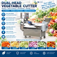 Machine à découper les légumes électrique 300-800 kg/h, équipement de découpe de concombre, trancheuse et déchiqueteuse de légumes multifonctionnelle