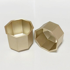 Aluminum Hexagonal Tea Can <b>Small</b> Portable <b>Container</b> For Loose Leaf Tea Food Grade Matte Finish - Product Image 2