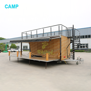CAMPTRL Remorque de restauration mobile en acier inoxydable, cuisine mobile, remorque de concession, chariot de nourriture pour glaces et hot-dogs - Product Image 2