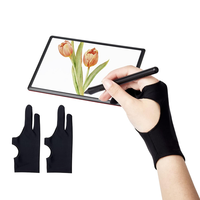 Gants de dessin d'artiste Meihui Gants de dessin en papier de rejet de paume pour tablette de dessin graphique iPad