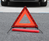 Kit de véhicule Triangle de danger Triangles de sécurité d'avertissement standard DSV Approuvé par le DOT, Triangles réfléchissants en plastique avec étui