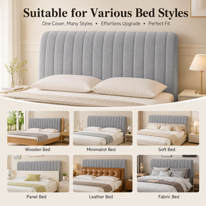 Copritestata <span class=keywords><strong>Letto</strong></span> <span class=keywords><strong>Universale</strong></span> Quattro Stagioni di Alta Gamma, Ecologico, Moderno, Semplice, Trapuntato, Spesso, Morbido, Copertura Completa Quadrata Antipolvere - Product Image 5