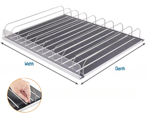 Sistema de Empuje por Gravedad para Botellas, Exhibidores de Bebidas en Tiendas Minoristas, Empujador de Estantes, Deslizadores de Rodillos para Refrigeradores y Congeladores - Product Image 1