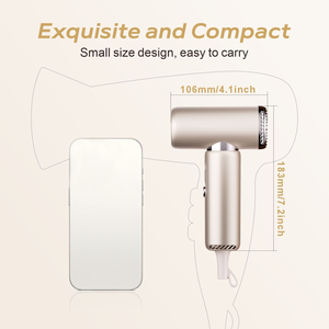 Secador <span class=keywords><strong>de</strong></span> Pelo Eléctrico Portátil <span class=keywords><strong>de</strong></span> Plástico Ultraligero <span class=keywords><strong>de</strong></span> 299g, Motor AC <span class=keywords><strong>de</strong></span> 800W, Secado Rápido, Plegable, con Boquilla Concentradora, para Uso Doméstico - Product Image 6