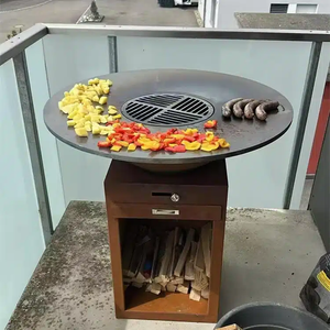 Barbecue d'extérieur en acier Corten, brasero en acier Corten - Product Image 2