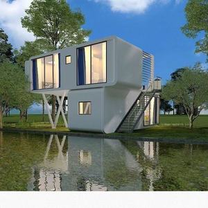 Casa Contenedor Moderna, Módulo de Vivienda Rectangular, Casa Portátil para Uso en Exteriores - Product Image 1