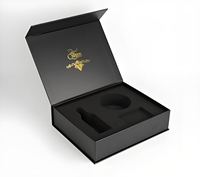 Boîte cadeau à compartiments en mousse prédécoupée avec impression de surface pour présentation de marque
