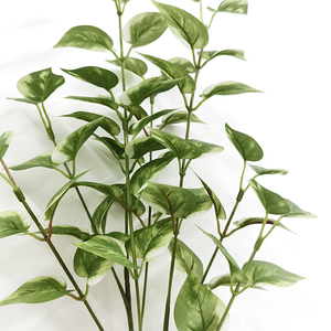 Banian-plantas artificiales <span class=keywords><strong>de</strong></span> plástico, árboles, bonsái, hojas <span class=keywords><strong>de</strong></span> goma, decoración <span class=keywords><strong>de</strong></span> hojas, 5 cabezales - Product Image 5