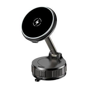 Soporte Magnético Inalámbrico para Teléfono de Coche con Carga de 15W, Imanes N52, Ventosas, Rotación de 360°, para Salpicadero y Parabrisas, <span class=keywords><strong>Cargador</strong></span> para <span class=keywords><strong>iPhone</strong></span> y Samsung - Product Image 1