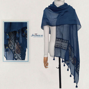 ผ้าคลุมศีรษะฮิญาบแบบยาวสำหรับผู้หญิงมุสลิม ผ้าโพลีเอสเตอร์พรีเมียม กันลม ผ้าฝ้ายลินินเนื้อหยาบ ผ้าคลุมไหล่ฤดูร้อน รุ่นใหม่ - Product Image 3