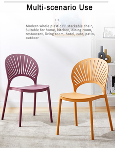 Commercio all'ingrosso moderno esterno forte colore nero senza braccioli pp <span class=keywords><strong>sedia</strong></span> impilabile <span class=keywords><strong>sedia</strong></span> di plastica per ristorante bar tavoli 4 sedie - Product Image 5