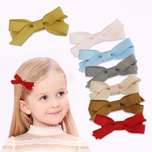 Mini Clip de pelo <span class=keywords><strong>para</strong></span> niña, lazo de pelo personalizado de poliéster, grogrén, Boutique, <span class=keywords><strong>regalo</strong></span> <span class=keywords><strong>para</strong></span> bebé - Product Image 1