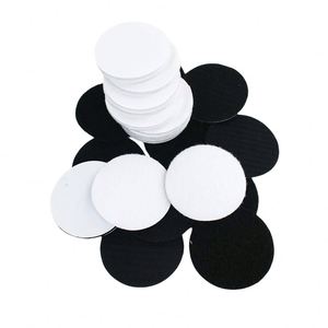 Bande adhésive circulaire auto-adhésive avec crochets et anneaux, qualité industrielle, forte, peut être utilisée pour la décoration murale dans les bureaux à domicile - Product Image 1