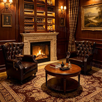 Table individuelle de style américain rétro en bambou pour usage commercial : mobilier de bar, bar à whisky, salle à cigares, lounge musical, salle à manger, café