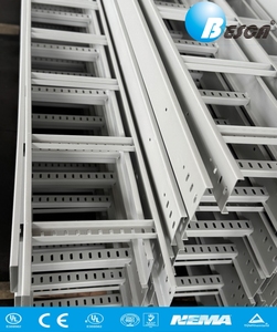BESCA NEMA Standard Ladder Cable Tray Hot-Dip Galvanized UL/CE Listed Heavy Load-Bearing for Factory & Building Cable Management - Product Image 3