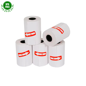 ม้วนกระดาษความร้อนสำหรับเครื่องบันทึกเงินสด POS/ATM ปลอดสาร BPA เป็นมิตรกับสิ่งแวดล้อม ขายส่ง ขนาด 2 1/4 นิ้ว 57x40 80x80 ม้วนกระดาษพิมพ์ใบเสร็จ - Product Image 1