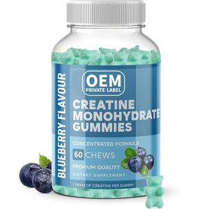 OEM ODM Private Label <b>Creatine</b> Monohydrate Gummies Pre-Workout Supplement Energy Muscle Growth Adults 60 Count - Product Image 1