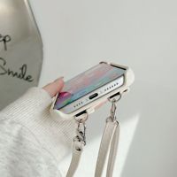 Jeans motif PU cuir mode portefeuille carte Sloft housse avec lanière pour iPhone 16 15 14 13 12 11