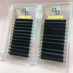 Dragon High Quality Cashmere Matte Flat Lash Trays Private Label Individual <b>Eyelash</b> Extension <b>Vendors</b> with Box Packaging - Product Image 4