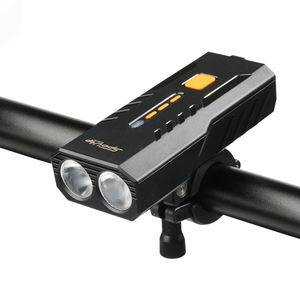 Lumière avant rechargeable par USB 3 en 1, phare LED, klaxon, compteur de vitesse, odomètre, étanche, <span class=keywords><strong>VTT</strong></span>, vélo de route, conduite nocturne, 8 - Product Image 1