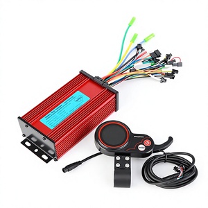 Medidor de pantalla WXGN100 rojo de 12 tubos + kit de controlador de 12 tubos, 36V/48V/60V/72V, 800W/1000W universal para bicicleta eléctrica L877 - Product Image 1