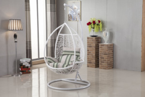 Sedia a dondolo moderna a forma di uovo con supporto, amaca singola <span class=keywords><strong>in</strong></span> <span class=keywords><strong>rattan</strong></span> PE per esterni, <span class=keywords><strong>arredo</strong></span> da <span class=keywords><strong>giardino</strong></span> per soggiorno e hotel - Product Image 4