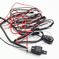 Kit de câblage de relais K017 40A 12V 24V pour barre LED, kit de câblage pour barre lumineuse LED, câble pour feux de travail, feux de brouillard, feux de conduite automobile