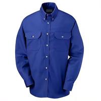 Combinaisons de soudage 100% coton pour soudeurs, vêtements de travail, chemise de travail à manches courtes ou longues, boutons pression perlés