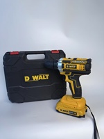 Perceuse à batterie au lithium 21V, moteur à balais, perceuse sans fil, tournevis électrique, kits d'outils