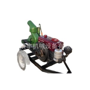 Bomba diésel autocebante para riego agrícola, sistema de aspersión portátil de alto caudal, bomba con motor de construcción metálica - Product Image 1
