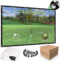 Écran de simulateur de golf haute performance, réduction de bruit intérieure premium, écran d'impact de golf multicouche