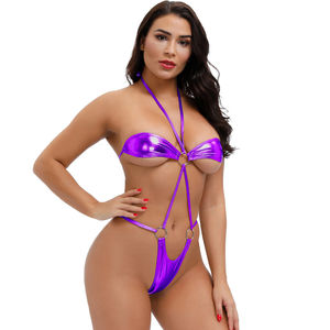 Einteiliger Sexy Durchsichtiger Damen-Erotik-Dessous Hochgeschnittener Mikro-Bikini Tanga Teddy Bodysuit Sex-Lingerie - Product Image 6