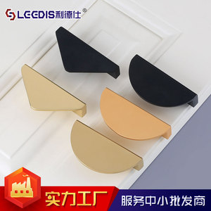 Lcedis Round <b>Cabinet</b> Handle Aluminum Alloy Minimalist Wardrobe Drawer Hardware - Product Image 4
