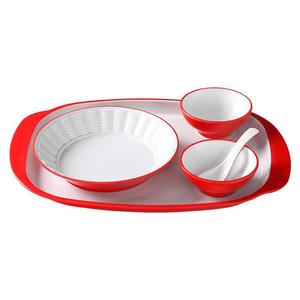 Platos de melamina Xiangyuan, platos comerciales para comida rápida, platos de imitación de porcelana para restaurante y hotel, para rollos de fideos de arroz fritos. - Product Image 5