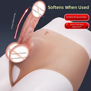 Pantalones con Dildo Realista Integrado, Juguetes Sexuales para Adultos, para Mujeres <span class=keywords><strong>Lesbianas</strong></span> y Parejas - Product Image 1
