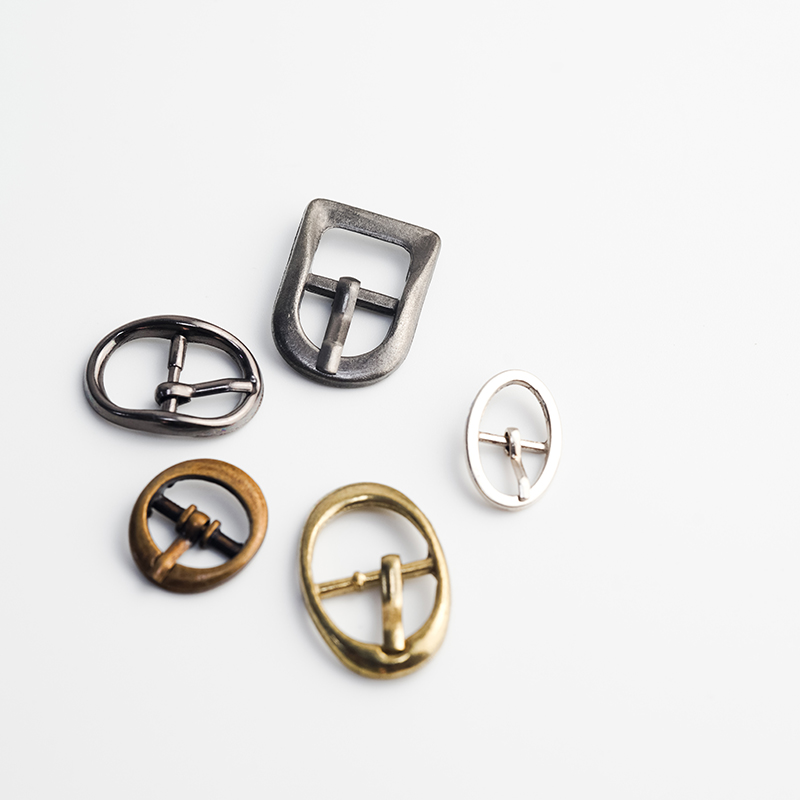 plastic plain square gold metal quick release color buckle detail accessory hardware ring for mini bag with leather