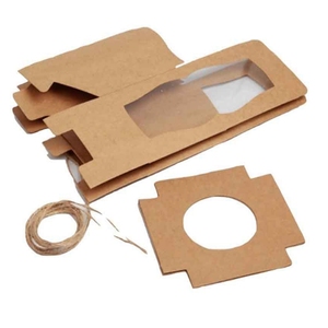 Ủng hộ đám cưới biểu tượng tùy chỉnh hình chữ nhật cửa sổ cupcake hộp với cửa sổ ngày Valentine món quà sinh nhật nhỏ - Product Image 5