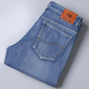 <span class=keywords><strong>Jeans</strong></span> da <span class=keywords><strong>Uomo</strong></span> Personalizzati a Gamba Dritta <span class=keywords><strong>Pantaloni</strong></span> Casual in Denim Elasticizzato Taglie Forti - Product Image 3