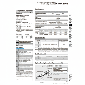 Cilindro de aire SMC Pneumatics, producto de cilindro de alta calidad - Product Image 1